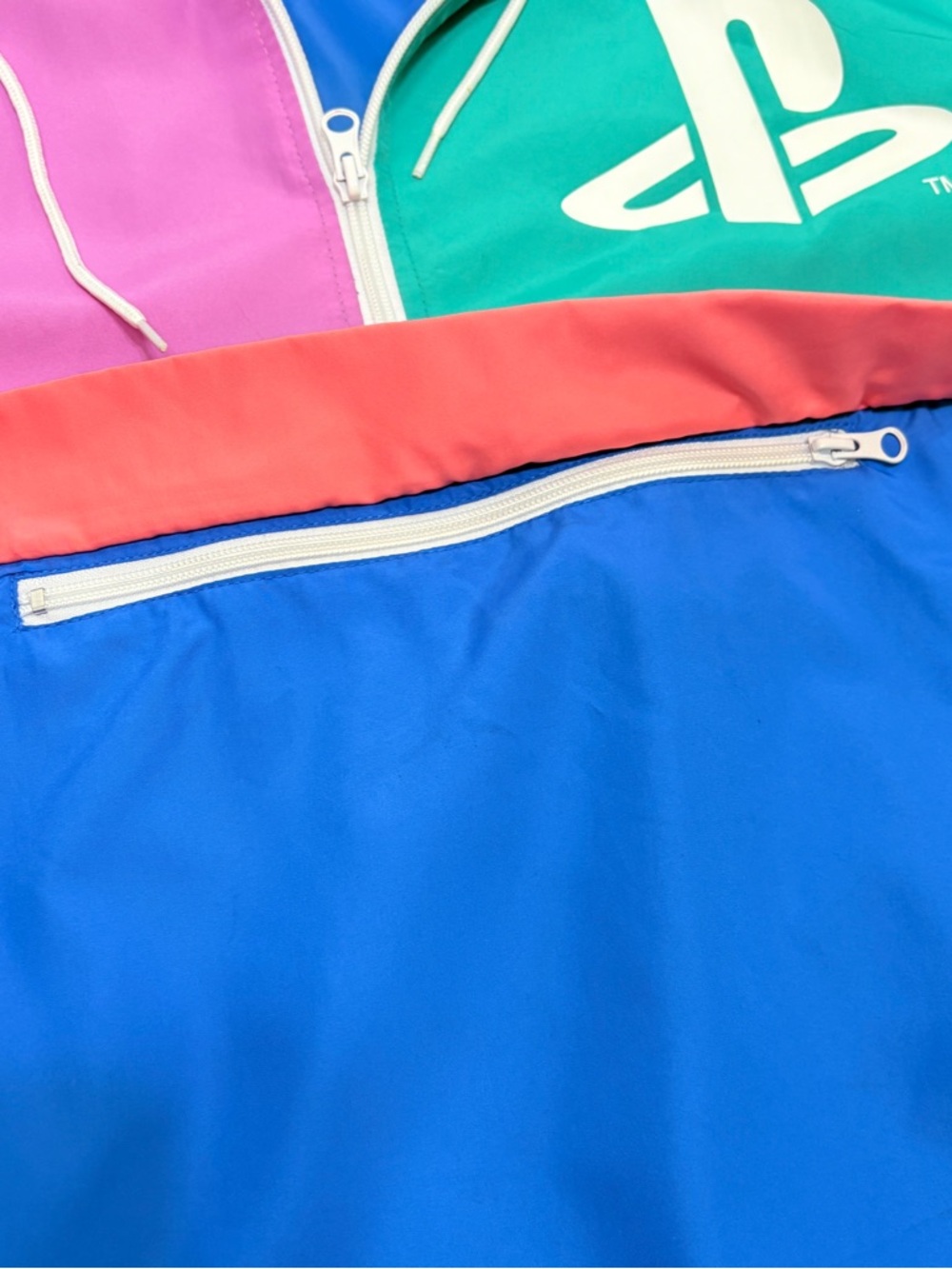 Sony PlayStation Pullover Windbreaker Jacket Multi Color Block Size XL - Picture 4 of 10